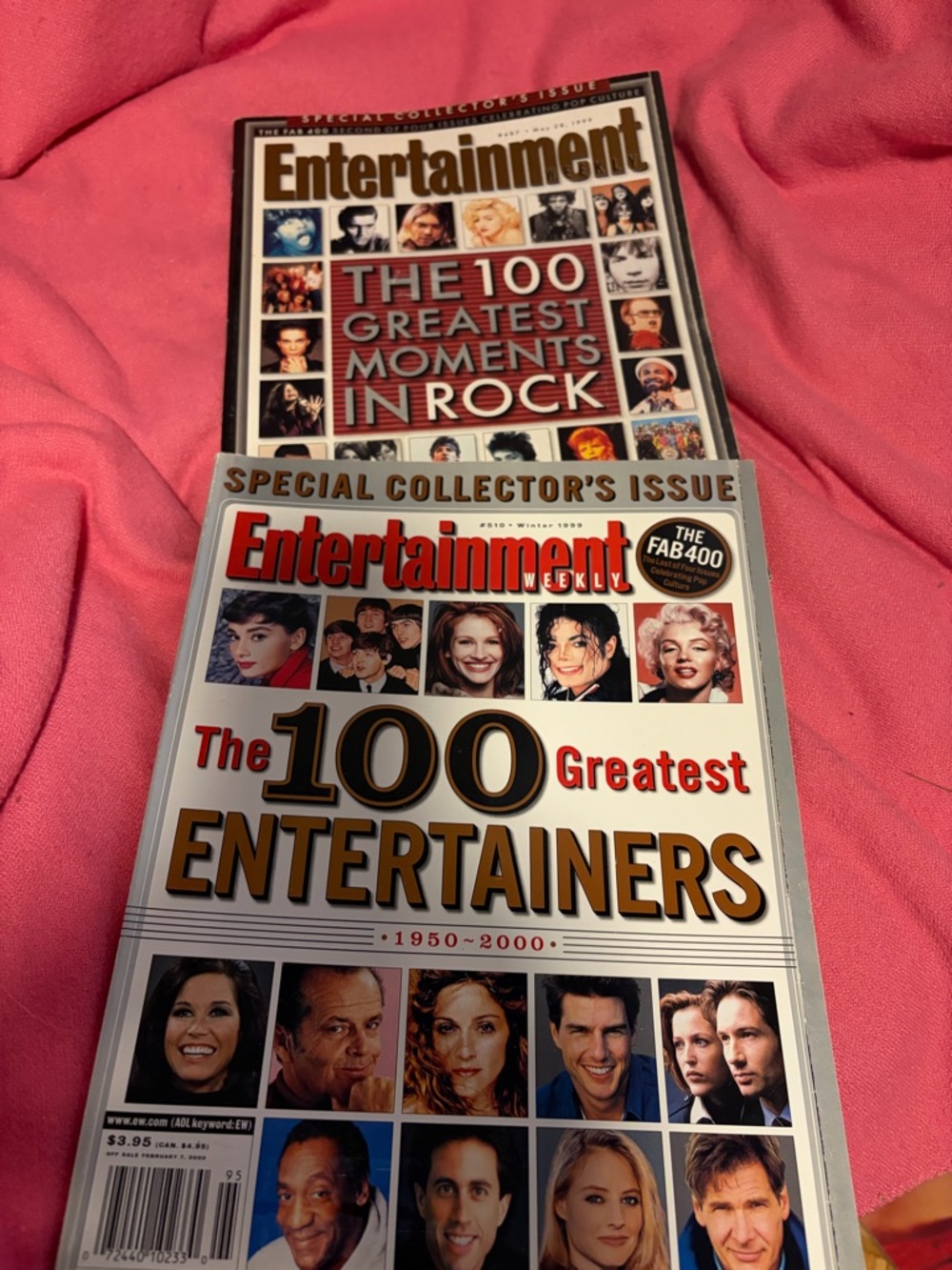 Entertainment Weekly: The 100 Greatest Entertainers & Rock lot